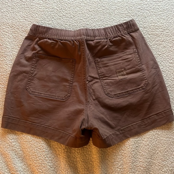 Topo Designs Dirt Shorts Women’s Hiking Casual Versatile - L - Peppercorn Brown - Picture 9 of 12